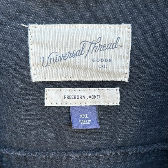 Universal Thread Freeborn Denim Jacket (Size: XXL) Black-Wash - Picture 4 of 16